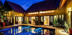 Outdoor pool - Large salt water Pool, jetted Plunge pool, Meditation/Yoga Room, Car-5 Min Lamai (Koh Samui)