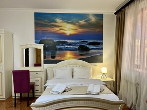 Standard Double Room | Premium bedding, desk, soundproofing, iron/ironing board - Castle Family Hotel (Yerevan)