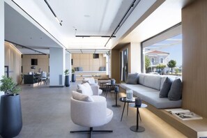Siddeområde i lobbyen