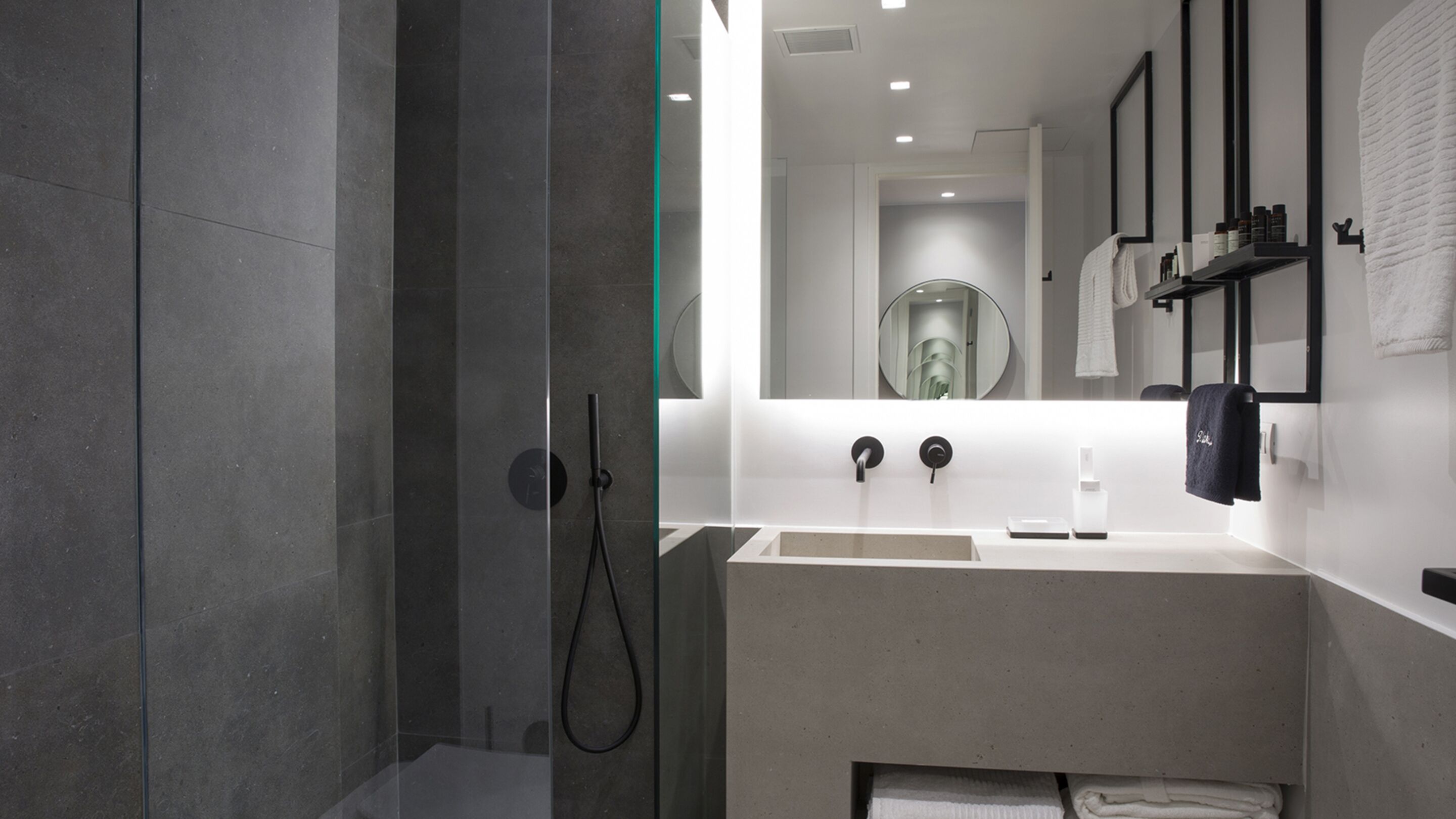 shower, free toiletries, hair dryer, bathrobes