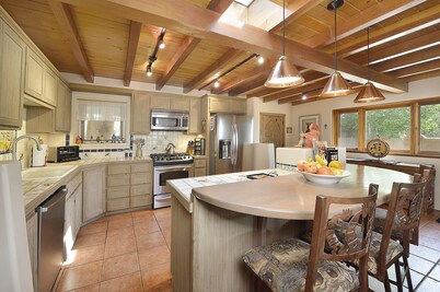 Large1920s Pueblo Revival Adobe Home: 3blk to plaza, private courtyard/garden