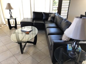 Smart TV, DVD player, books, video library