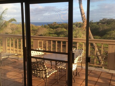 Quiet private second floor corner end unit