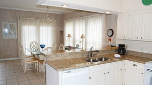 Coffee/tea maker, fridge, microwave, oven - Hayley House Beachside 12 - Four Bedroom Vacation Home (Orange Beach)