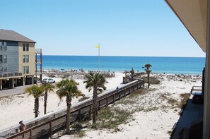 On the beach, beach towels - Spyglass 106B - Three Bedroom Condo (Gulf Shores)