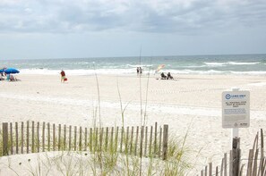 On the beach, beach towels