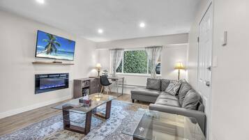 TV connectée, cheminée