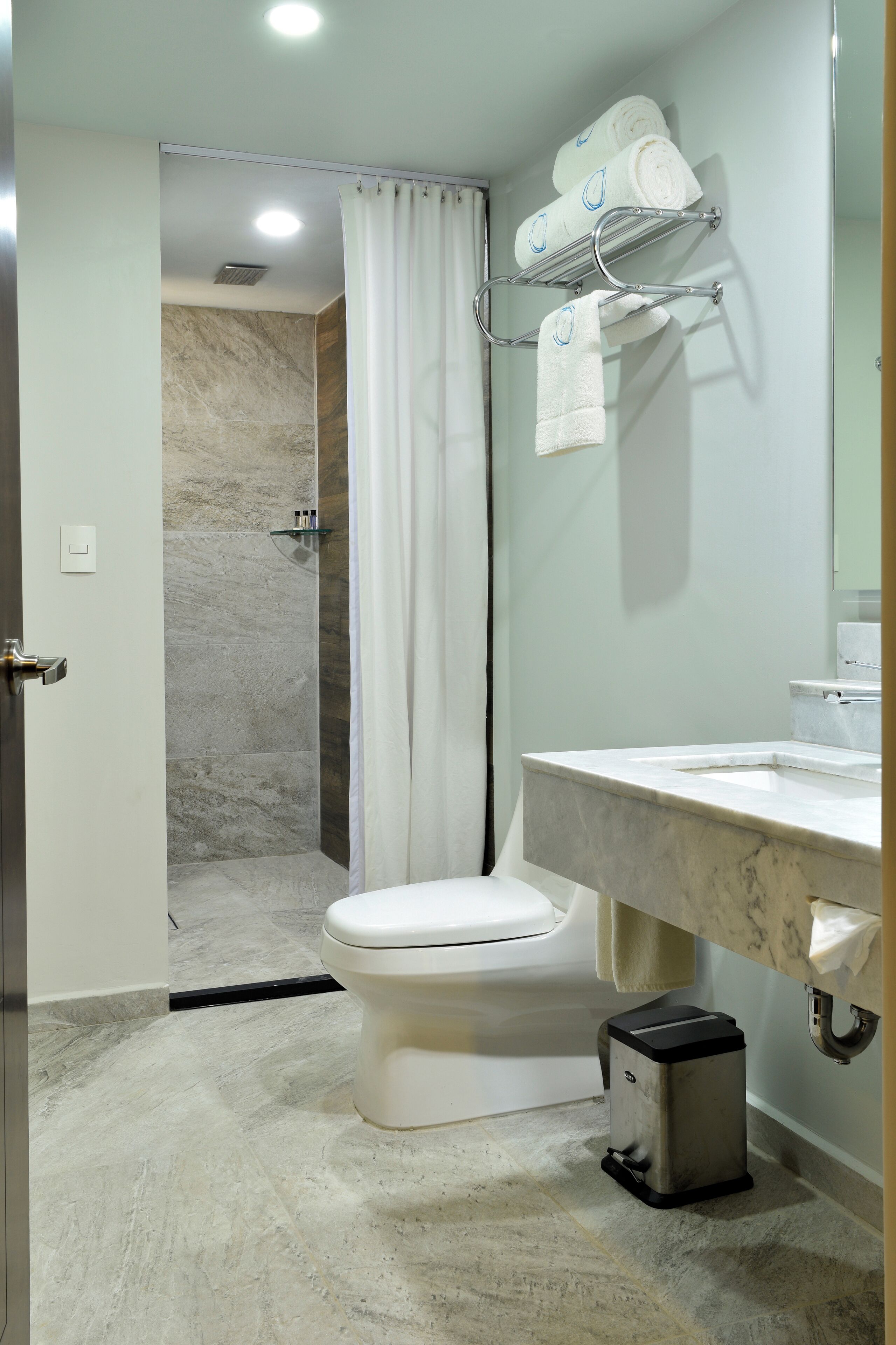 standard room | bathroom | separate bathtub and shower, jetted bath, rainfall showerhead