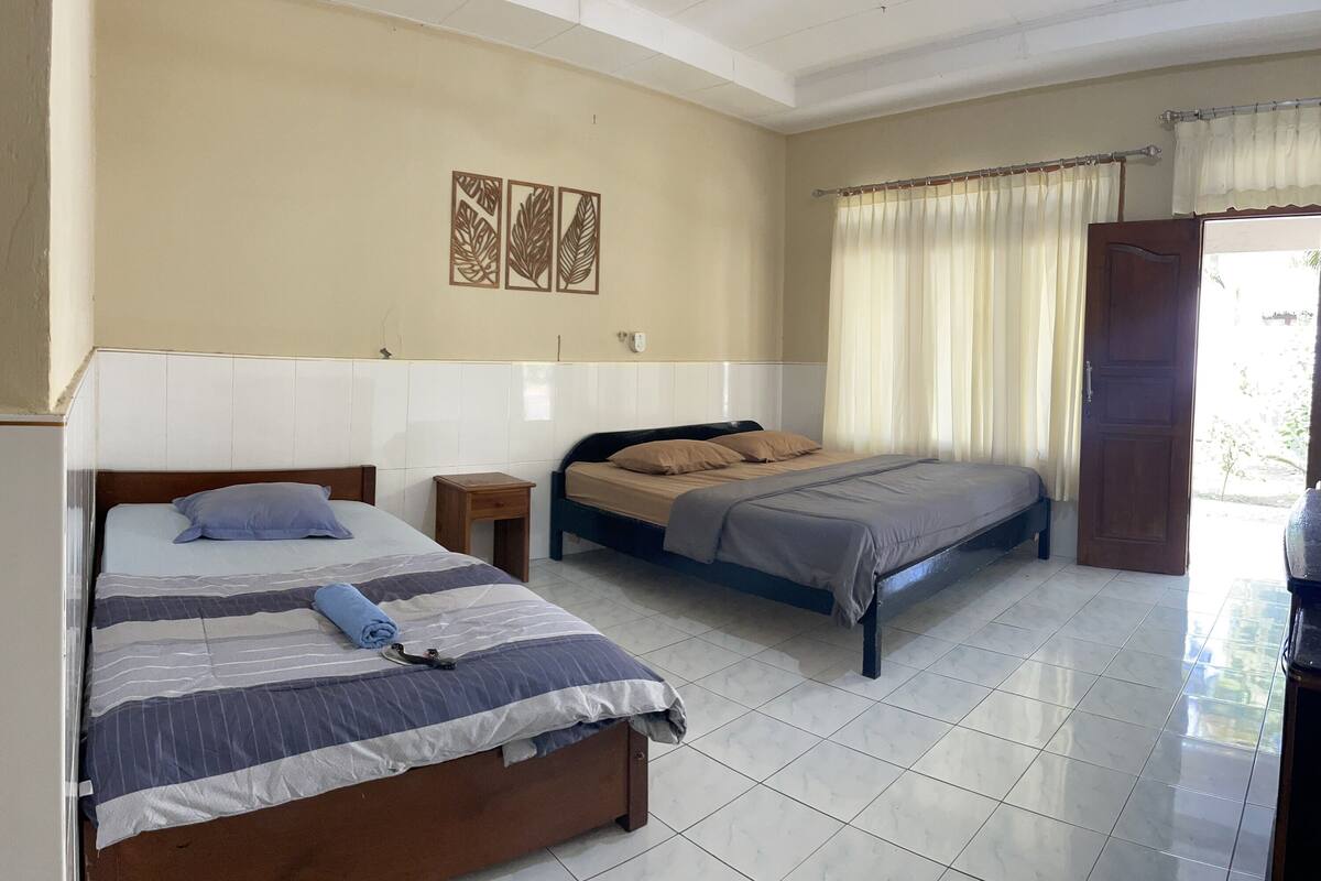 Kamar Twin Standar | Meja kerja dan Wi-Fi gratis