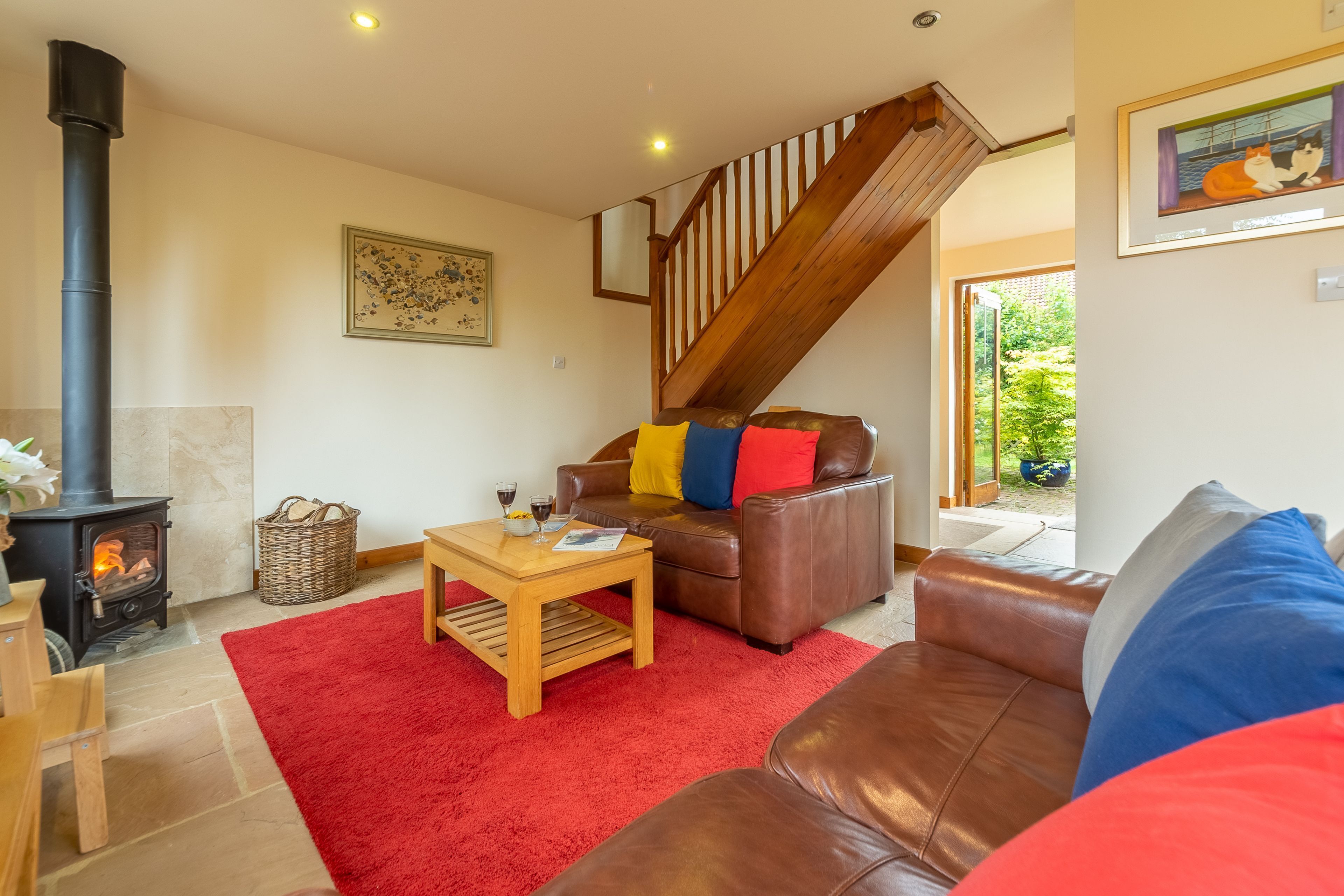 Télévision, cheminée