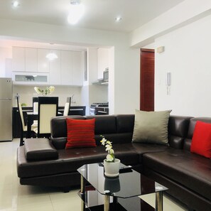 Family Condo, 2 Bedrooms | Living area | Smart TV, DVD player