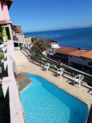 Outdoor pool, a rooftop pool