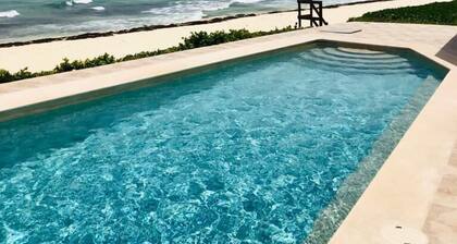 4 BDRM Beachfront -huvila, oma uima-allas / BBQ 10-Playacar 1. vaiheelle