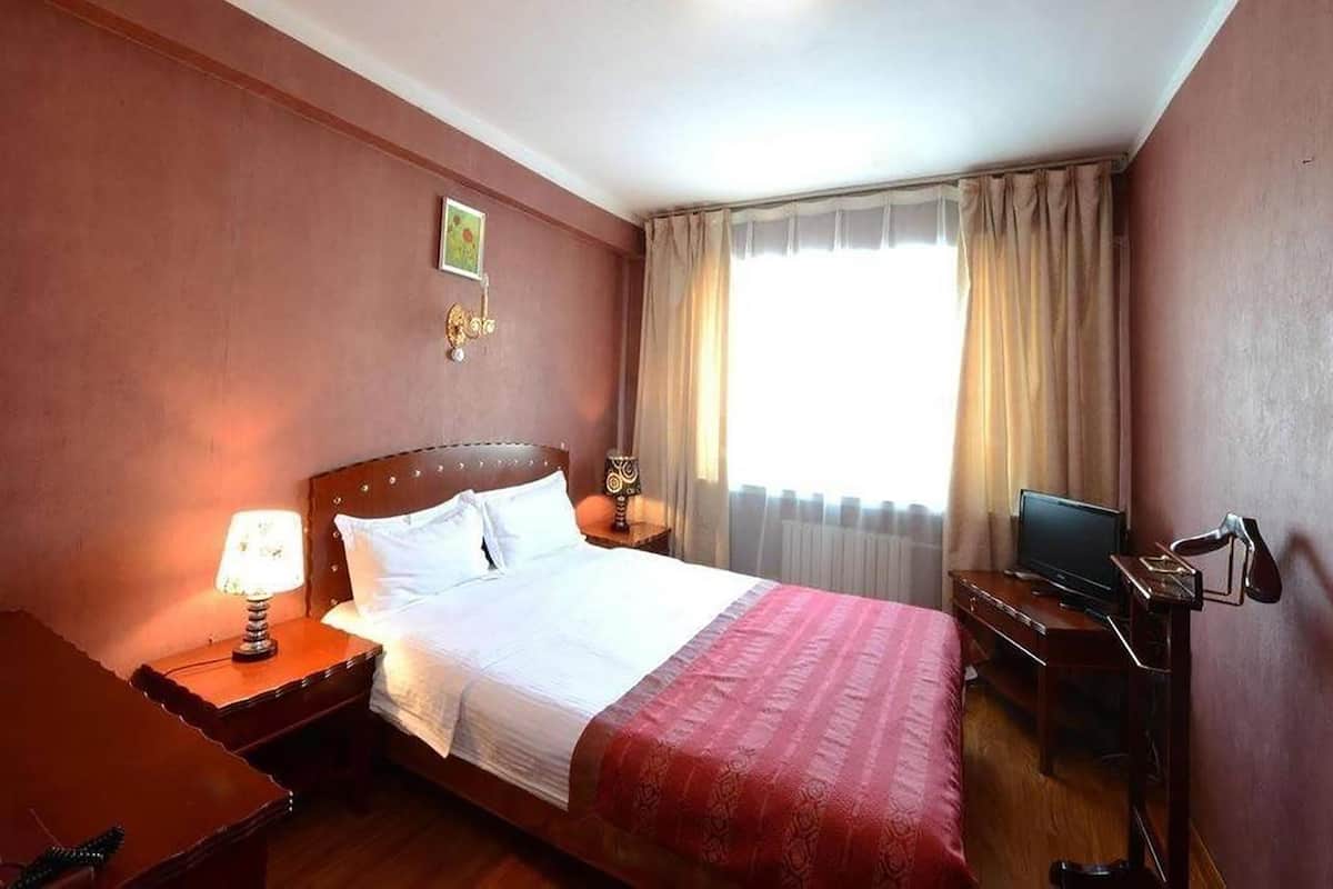 Blackout curtains, iron/ironing board (on request), free WiFi
