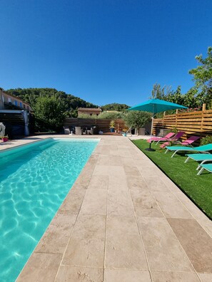 Outdoor pool, a heated pool - Pretty Villa 8 pers with private heated pool - between sea and Gorges du Verdon (Le Luc)
