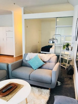 Apartment, 1 Bedroom | Living area - Urban Estates - Princes Wharf Apartment N11 Shed 20 (Auckland)