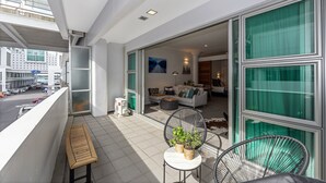 Apartemen, 1 kamar tidur | Balkon