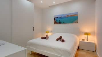 Leilighet, 2 soverom | 2 soverom, wi-fi (inkludert) og sengetøy