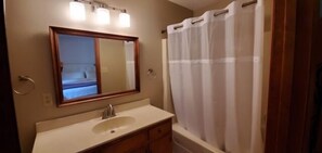 Combined shower/bathtub - Dogwood: Great lot and dock. Pool table, firepit. (Moneta)