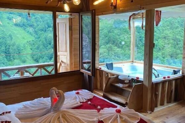 Honeymoon Double Room, 1 King Bed, River View | Egyptian cotton sheets, premium bedding, soundproofing, free WiFi