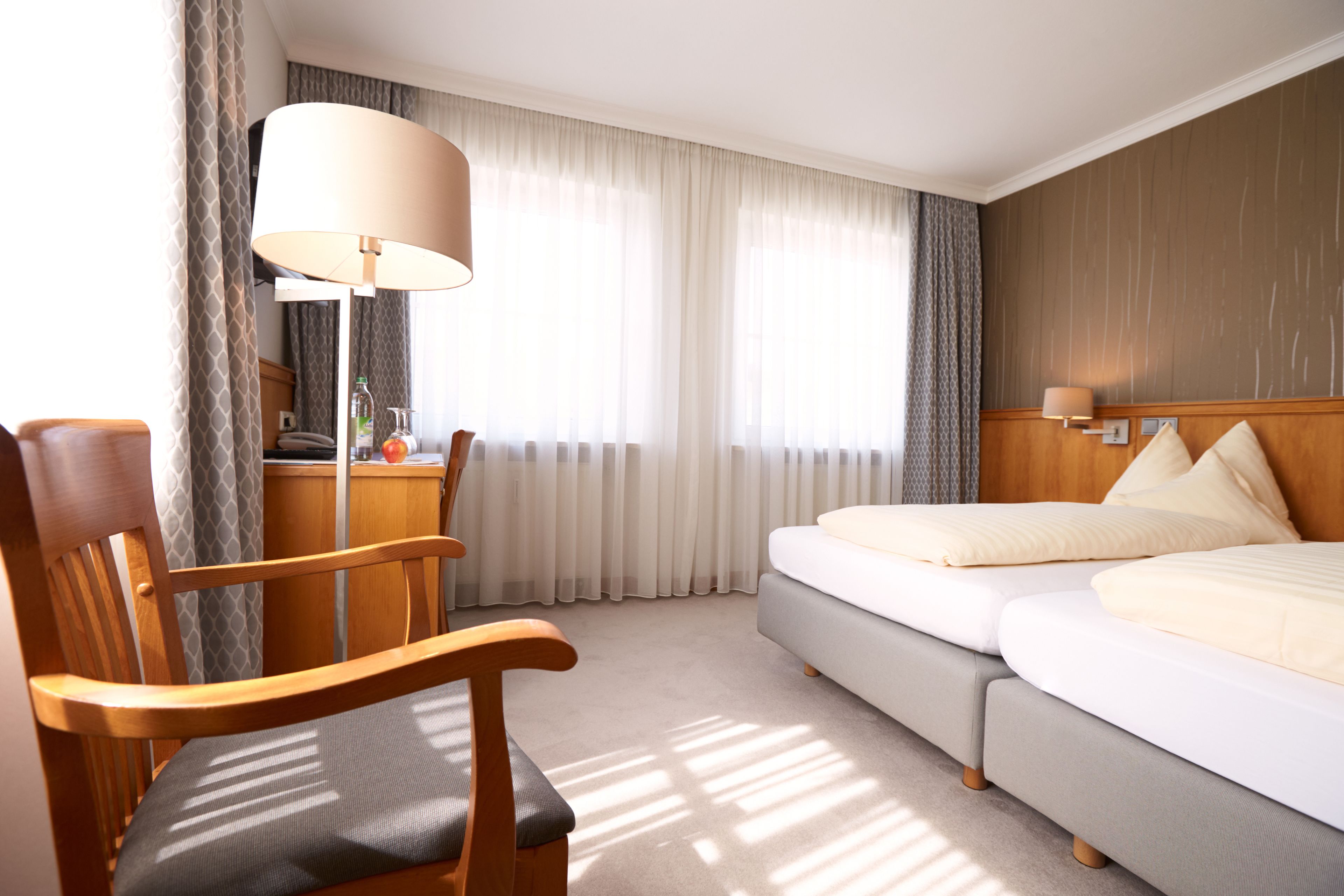 standard double or twin room | premium bedding, down duvets, minibar, in-room safe