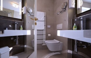 Free toiletries, hair dryer, towels, soap