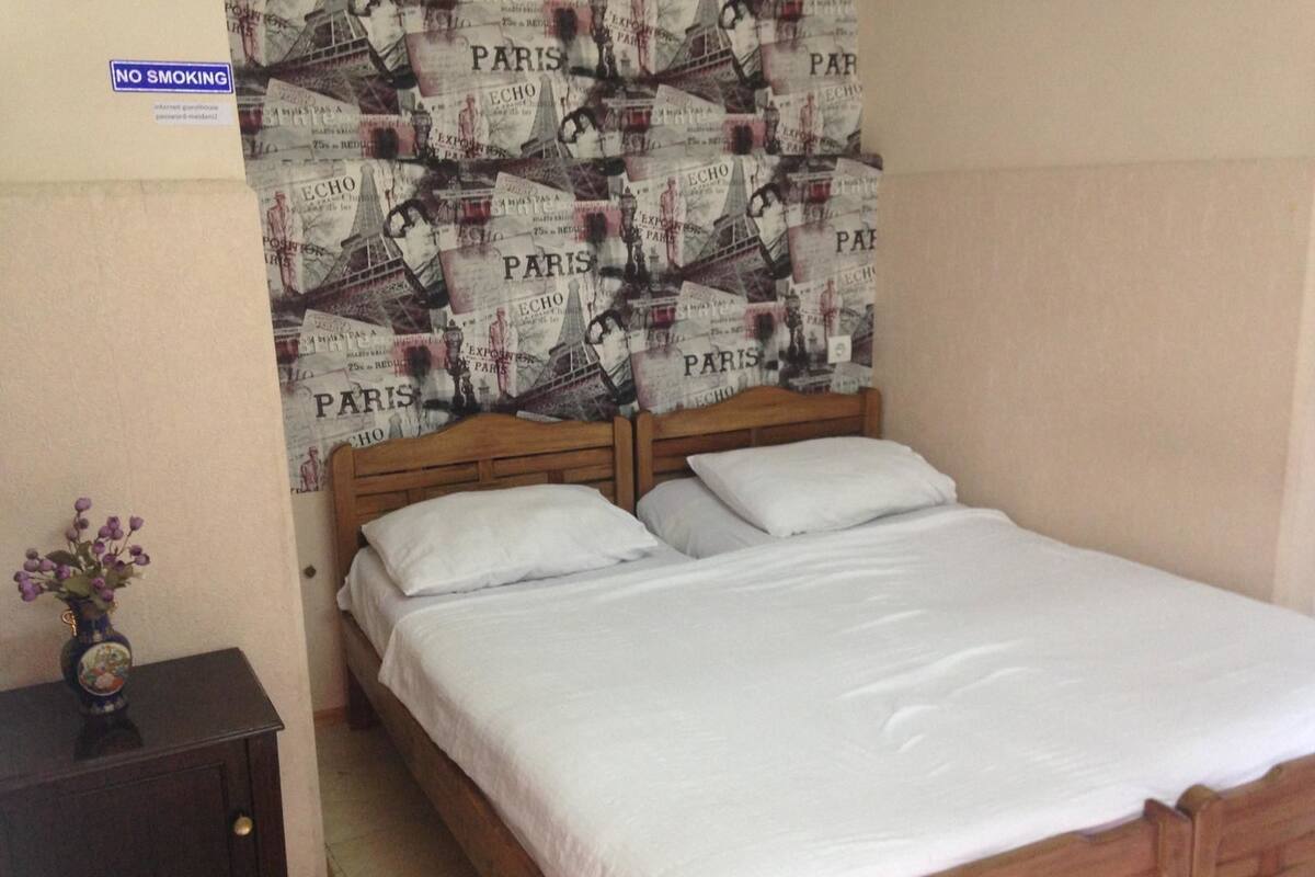 Double or Twin Room | Iron/ironing board (on request), WiFi (free), bed sheets