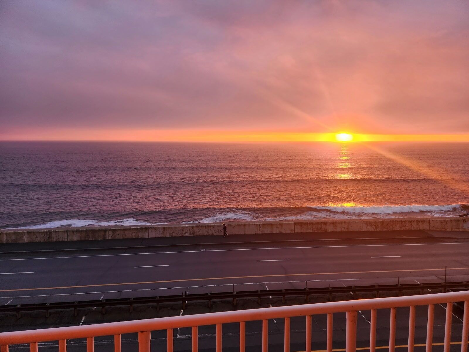 Blick von der Unterkunft