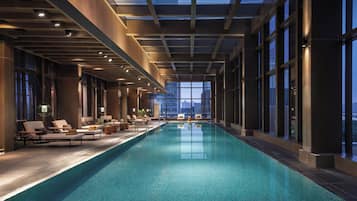 Indoor pool, seasonal outdoor pool