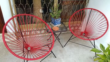 Superior Quadruple Room, 2 Double Beds, Refrigerator & Microwave, Garden Area | Terrace/patio