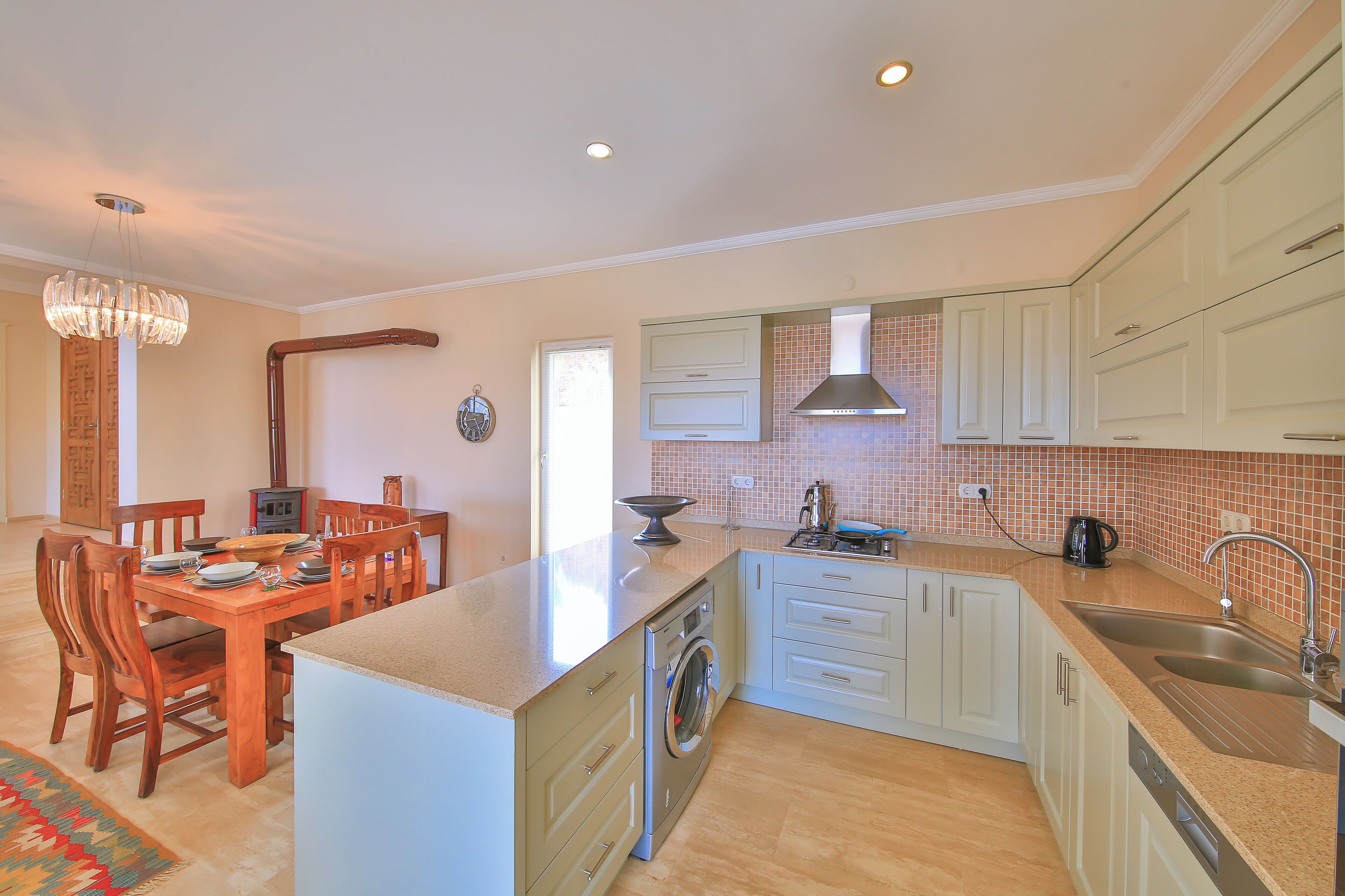 family villa, sea view | private kitchen