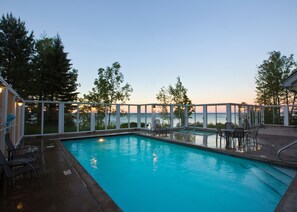 Indoor pool, outdoor pool