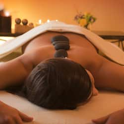 Sauna, body treatments, aromatherapy, hot stone massages