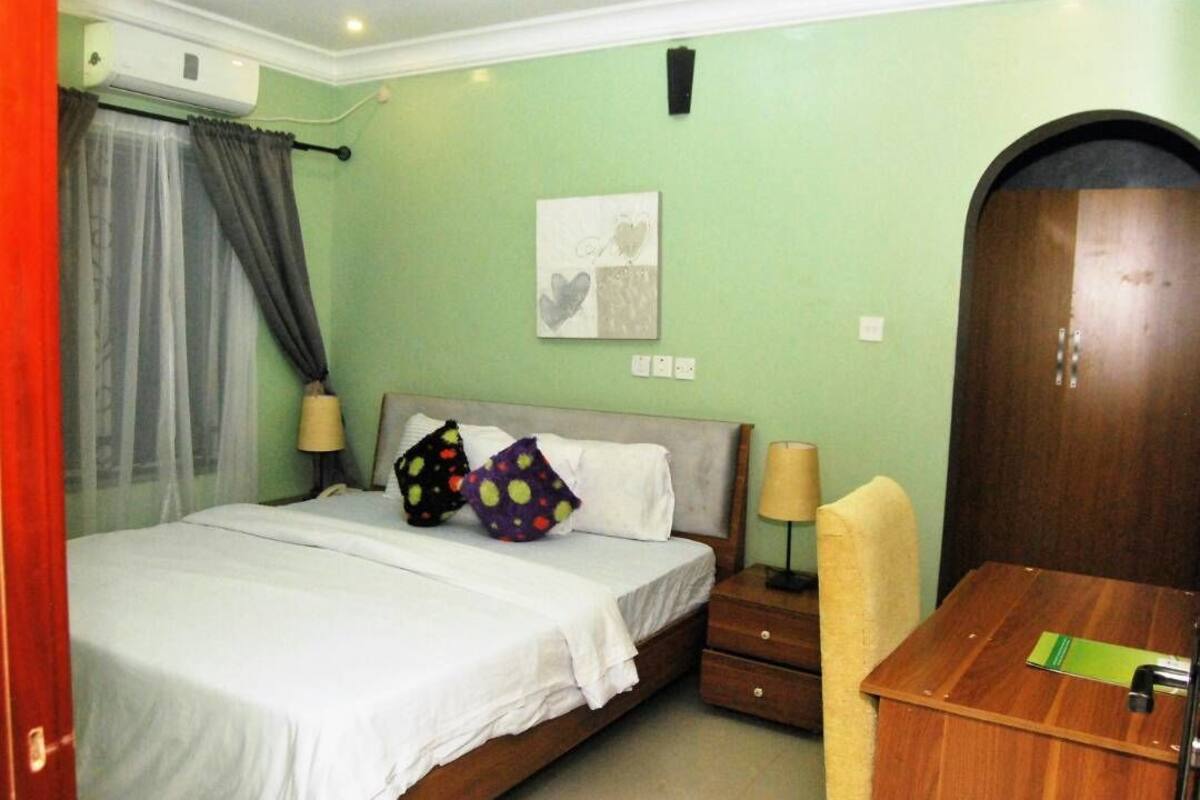 In-room safe, desk, laptop workspace, blackout curtains