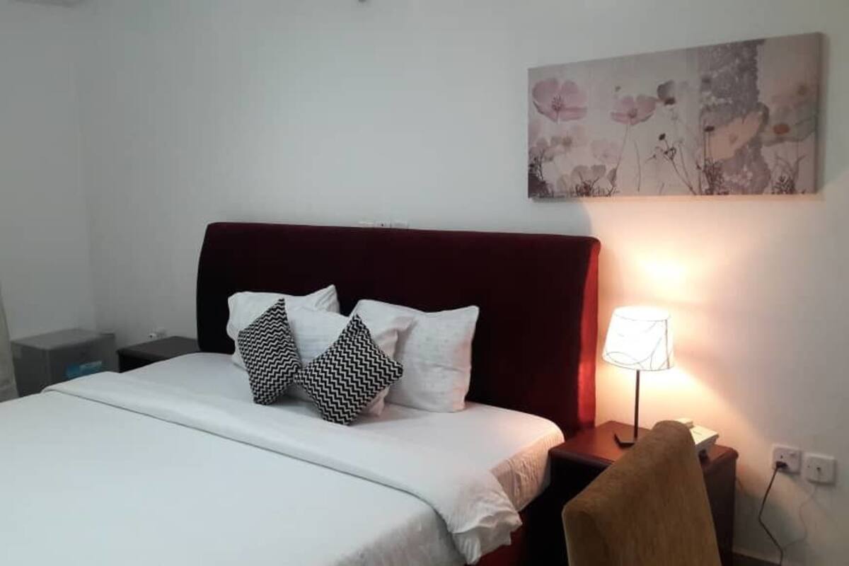 In-room safe, desk, laptop workspace, blackout curtains