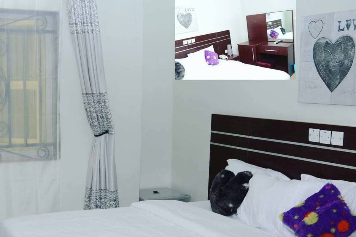 In-room safe, desk, laptop workspace, blackout curtains