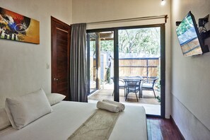 Apartemen Deluks, 2 kamar tidur, teras (Almendra) | Brankas dan didekorasi berbeda-beda