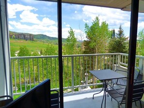 Condo | Balcony - Lift Tickets Heart Of The Base with Private Deck & Fireplace (Steamboat Springs)