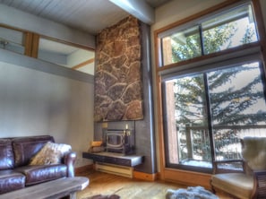 Condo | Living room - Lift Tickets Ski-in-out Mnt Side Wifi, Fireplace, Clubhousewinter Shuttle (Steamboat Springs)