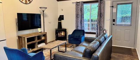 Smart TV, chimenea, Netflix y servicios de streaming