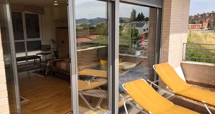 Studio with terrace and garden