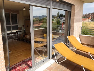 Studio with terrace and garden
