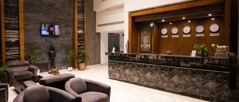 Sala de estar en el lobby