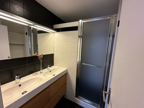 Shower, hair dryer