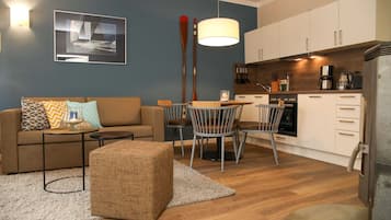 Televisie en een open haard