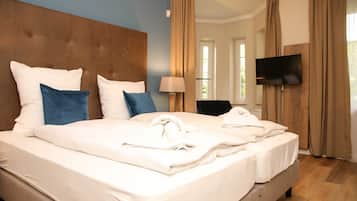 2 slaapkamers, een bureau, reisbedje, wifi