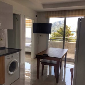 舒适公寓, 1 间卧室 | 客房内用餐