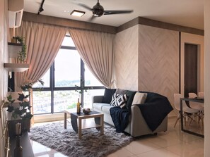 Apartment, 3 Bedrooms | Living area | Flat-screen TV, Netflix - Kenwingston Square Garden by IdealHub (Cyberjaya)