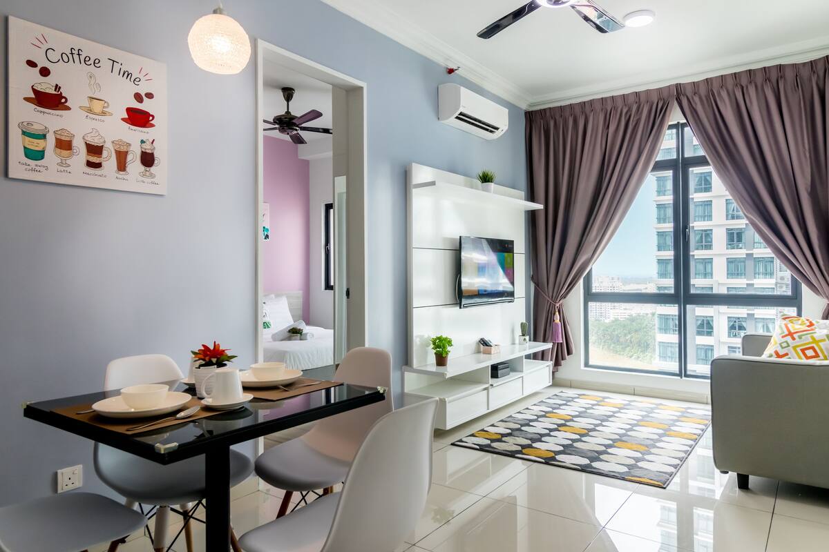 อพาร์ทเมนท์, 1 ห้องนอน | โต๊ะทำงาน, พื้นที่ทำงานแบบใช้แล็ปท็อป, ผ้าม่านกันแสง, เตารีด/โต๊ะรีดผ้า
