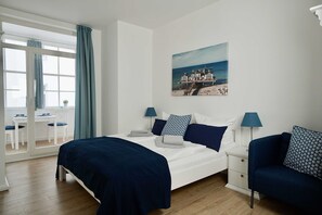 1 室のベッドルーム、旅行用ベビーベッド、WiFi、ベッドシーツ